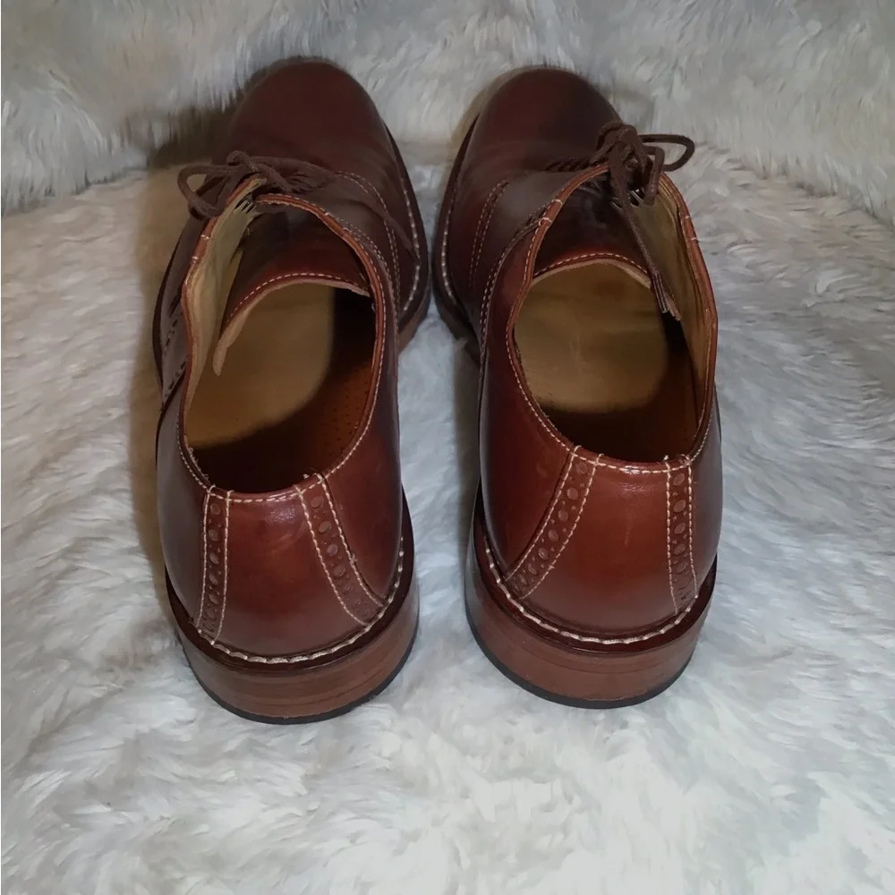 Cole haan Mens  brown leather Oxford dress shoes size 10